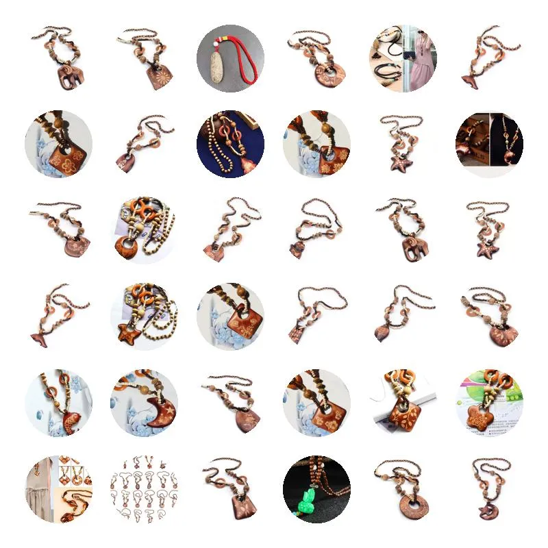 Hangende kettingen 2023 boho sieraden etnische stijl lange handgemaakte kraal ketting met kraal olifanten voor vrouwen prijs fatsoenlijk groothandel dropship otco8