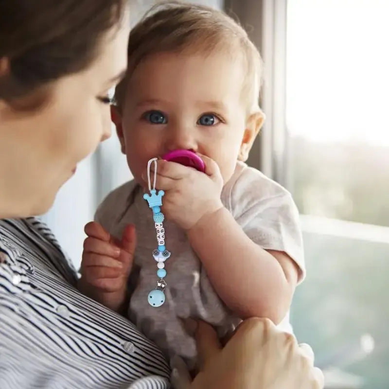 Pacifier Clipsチェーンシリコンの歯が生えるビーズビーズベイビーテザーアンチドロップチェーンSOOHEANS COOTHERS COOTHER
