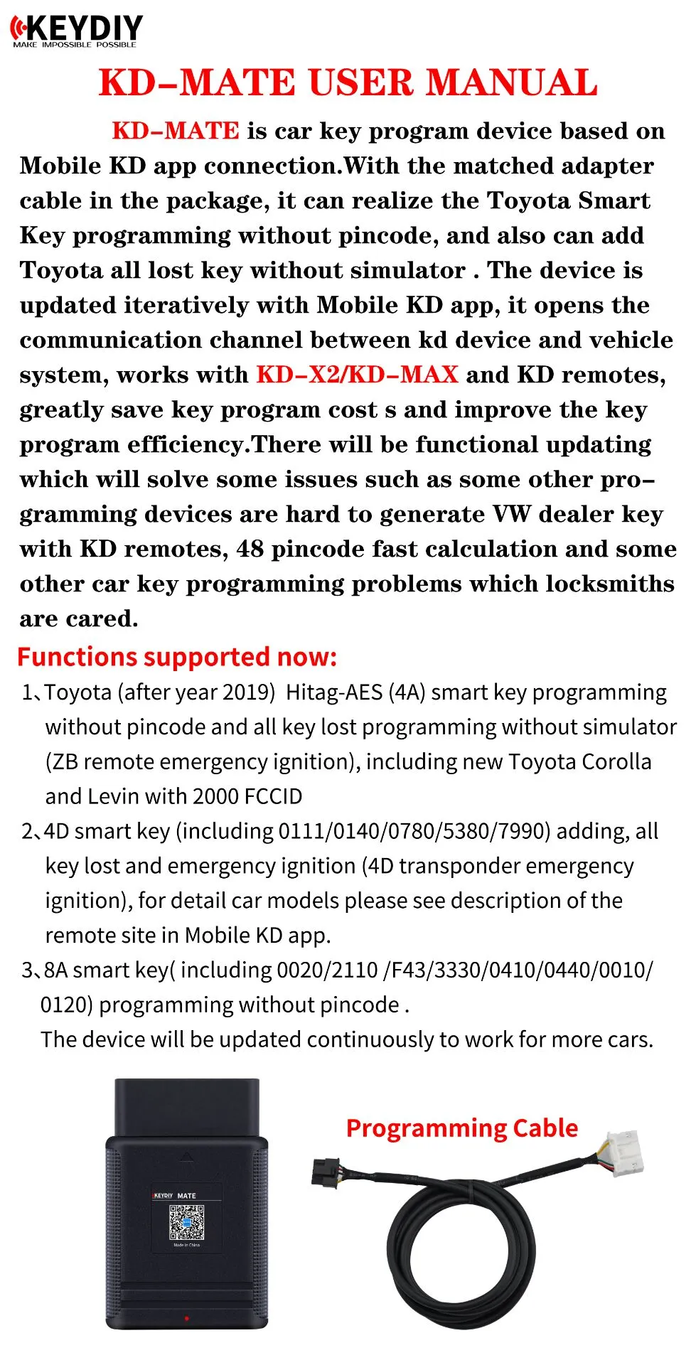 Auto Car Key Programmer & Remote Generator: Handheld Car Key Programmer ...