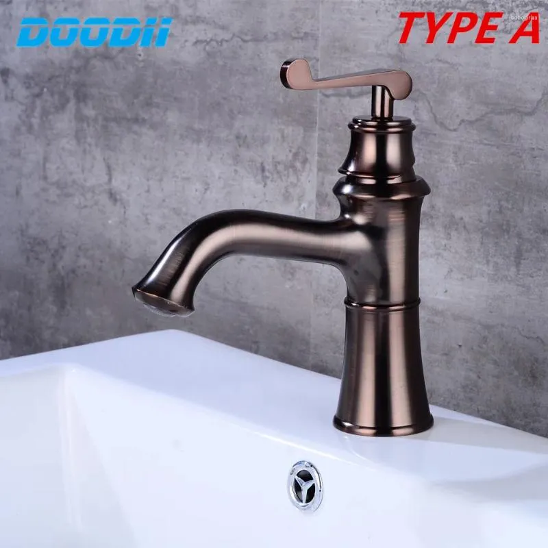 Bathroom Sink Faucets Faucet Brass Basin Luxury Tap Cold Water With Two Pipes Kitchen Outdoor Garden WC Taps DOODII