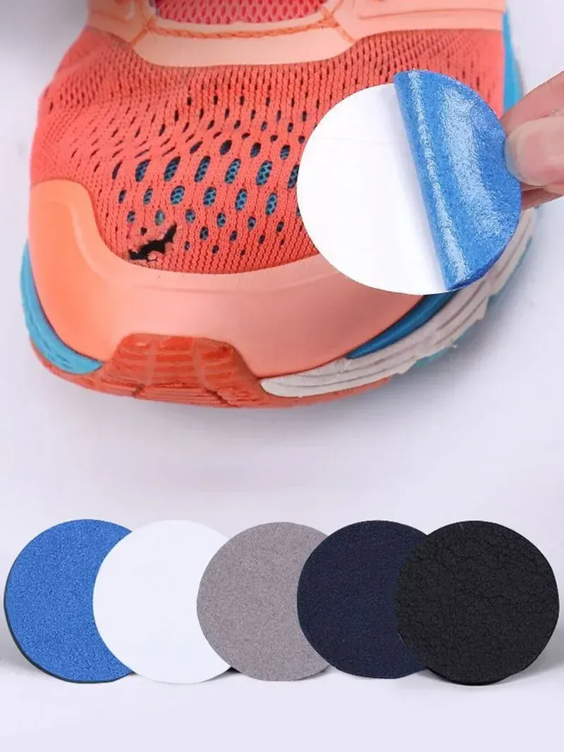 4/6pcs Sneaker Reparaturflecken selbstklebende Laufschuhe Innensohle Ferse Patch Mesh Futter zerrissener Loch Aufkleber Fußpflegewerkzeug