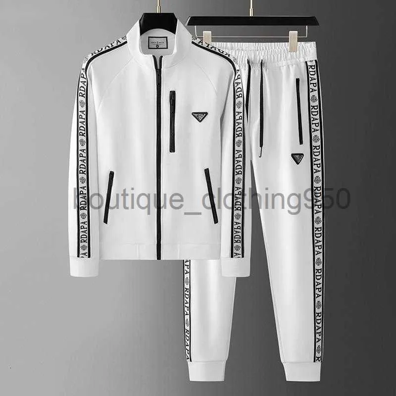 Designer Men's Tracksuits New Herr Men Set Sweatshirt Autumn New Ribbon Sports Coat Casual Set Men Trendy Brand Trendy Man Set