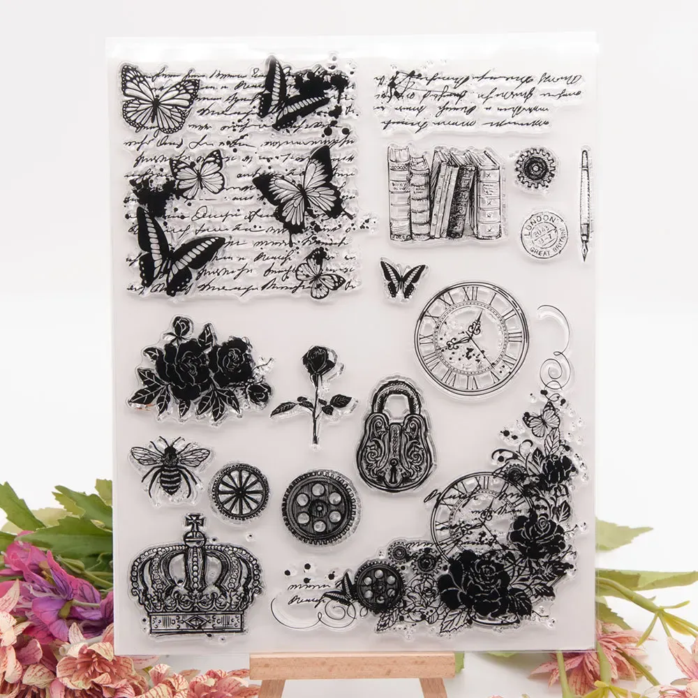 DHgate.com:2023 Retro Style Metal Cutting Dies and Clear Stamps for ...