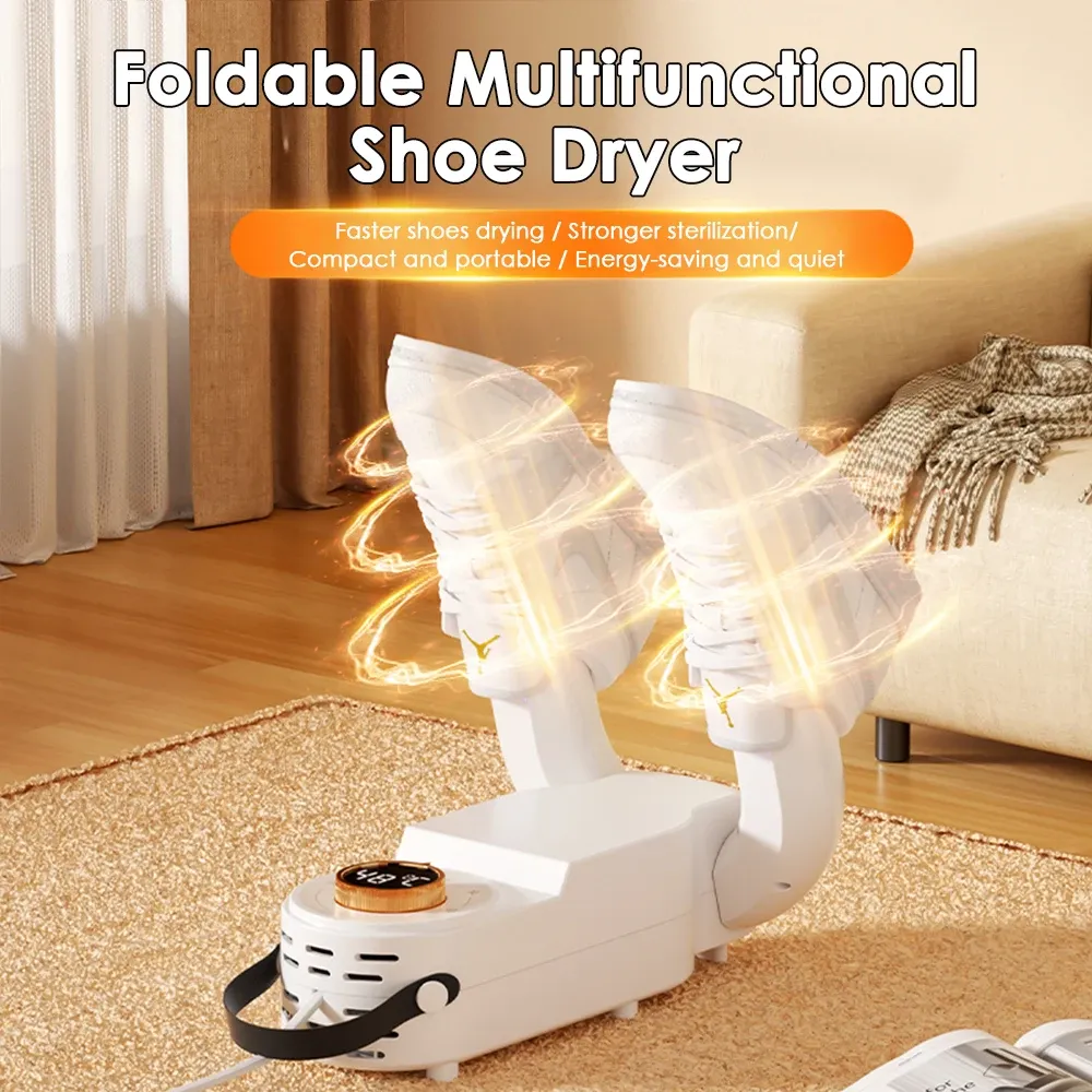 Sèche-lintes Séchante chauffage portable Smart Electric Shoe Séchage Désodorizer Déshumidificateur Machine Foot Foot plus chauds Glants d'hiver Bottes Dier