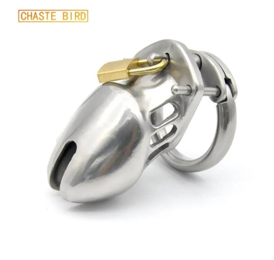 Chaste Bird 316L Grade Medical Stal Stael Męskie urządzenie Mały kutas Cage Penis Pierścień Sex Toys For Men A249 2103246208343