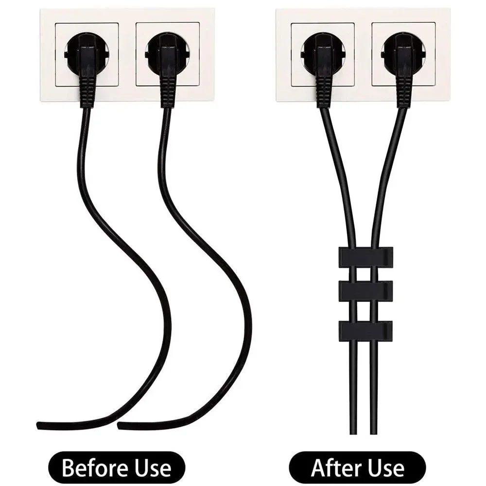 Clips de câbles à usage multi-usages auto-adhésifs de gestion du cordon support de câble USB Organisateur de pincement Clip de fil de fil TV-TV Wire Manager