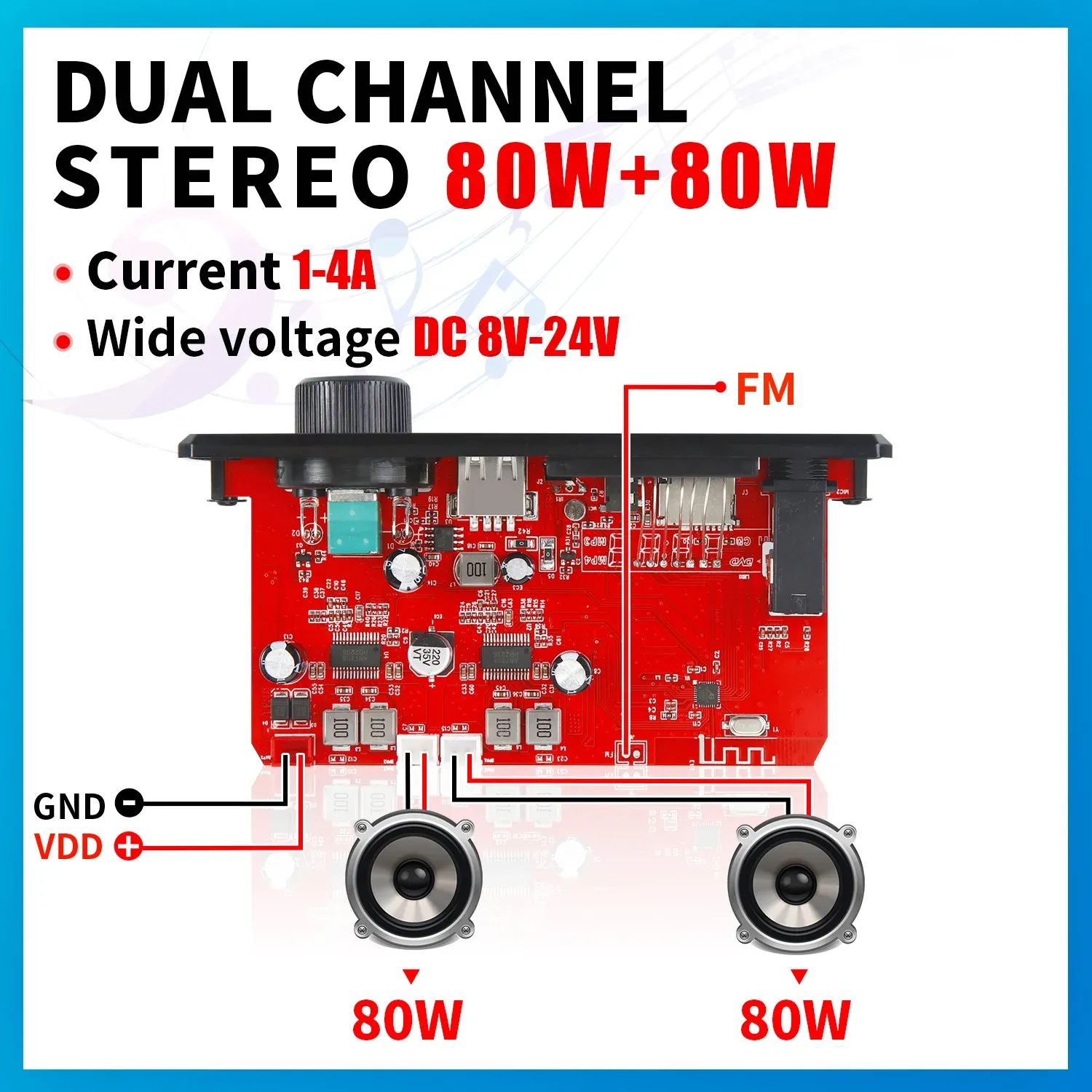 280W Bluetooth Amplifier Board 160W Car MP3 Player... From Ddmywonder ...
