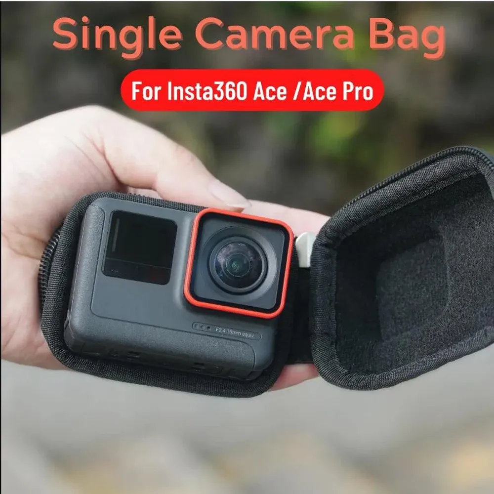 Accessori Storage Borsa dura per Insta360 Ace Pro Single Camera Stampa Carta di stoccaggio Mini Case di protezione per Insta360 Ace Pro Accessorio