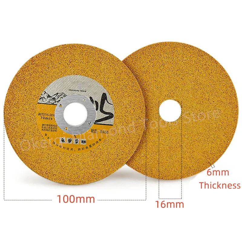 3pcs 100 мм заострение алмаза 500/100/200 Grits Emery Royring Disc Абразивный диск угла шлифовального руля колеса.