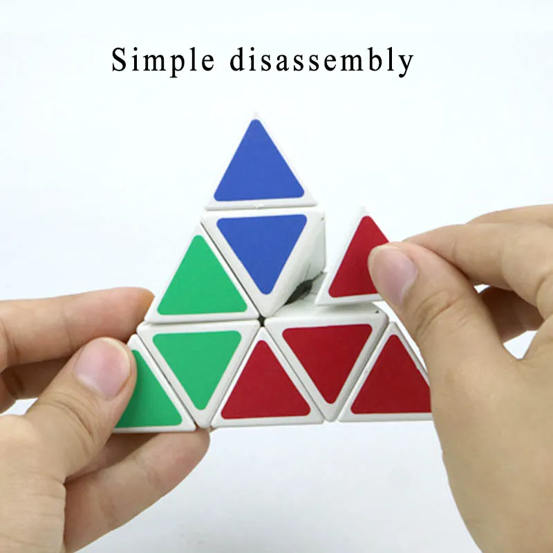 Pyramid Magic Cube 3x3 Cubo Magico Kids Intellectual Develop Game ...