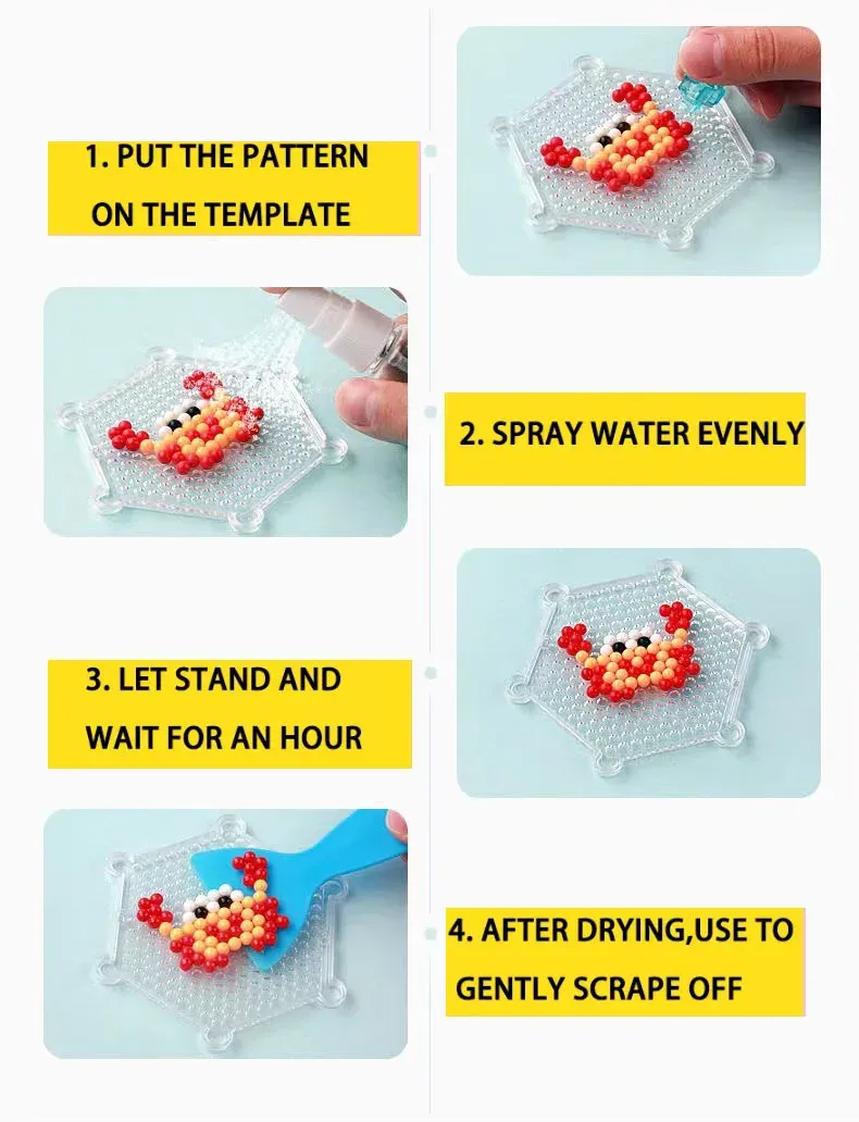 5 mm ręcznie robione magiczna woda i zestaw narzędzi fuse koraliki Kreatywne koraliki DIY Art Crafts Toys Water Koralik Kulki