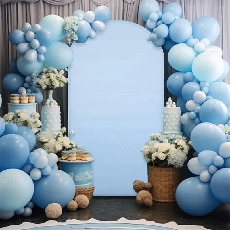 Party Decoration Wedding Arch Cover för Round Top Chiara Backdrop Stand täcker Birthday Banket