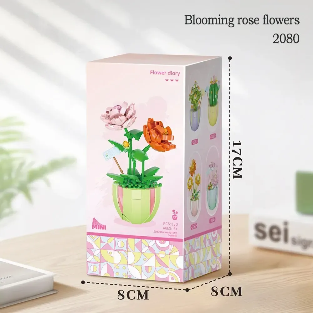 Building Blocks Flower Bouquet Set Mini Bricks Construction Toy For Kids  And Adults With Storage Box Birthday Or Christmas Gift From Ddmyperfect,  $15.4 | DHgate.Com