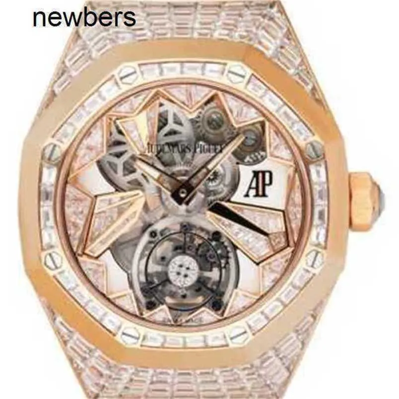 UOMINI AUDEMPIGUT APS LUSSO APS ORGHIRARE SWISS MOVIMENTO SWISS ROYAL OAK Concept volando Tourbillon 26228or Open Diamond M48W3