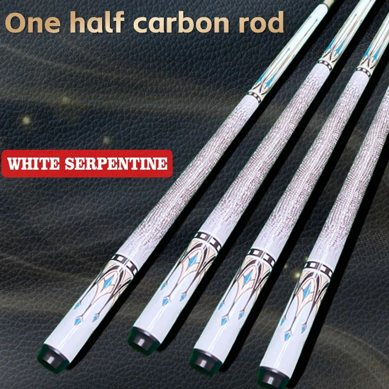 Remium Carbon Fiber Pool Cue med Dragon Scale Mönster Lätt hållbar och bärbar för Ultimate Performance 240325