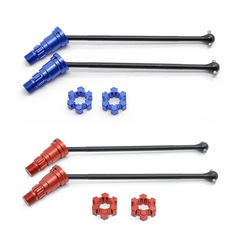 INTEGY Universal Drive Shafts With Stub Axles (2) - Heavy Duty Upgrade For Traxxas 8S X-Maxx 4X4 - View #12