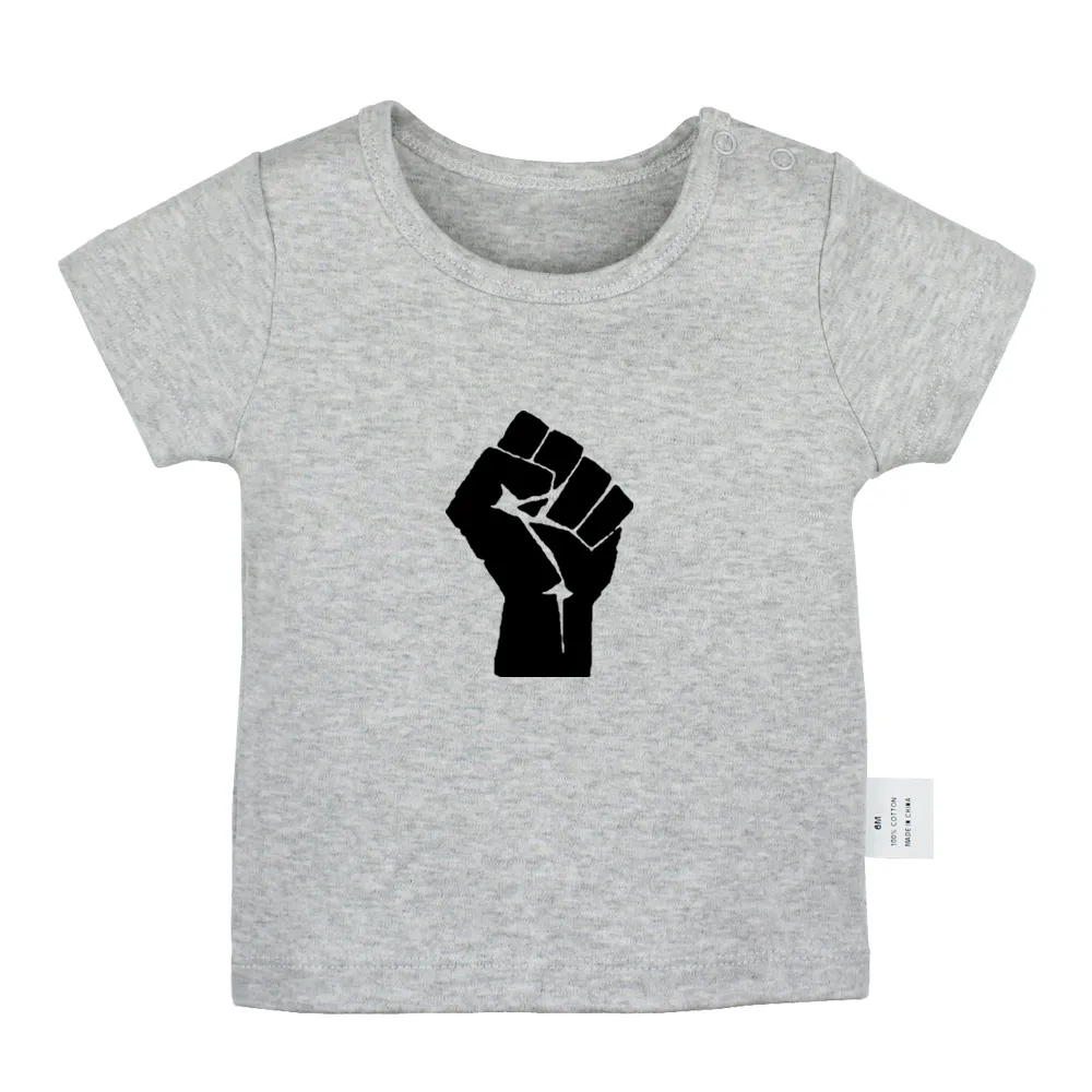 Power Fist Daddy of Mommy and Me Design pasgeboren baby T-shirts peuter grafische vaste kleur korte mouw T-shirt tops
