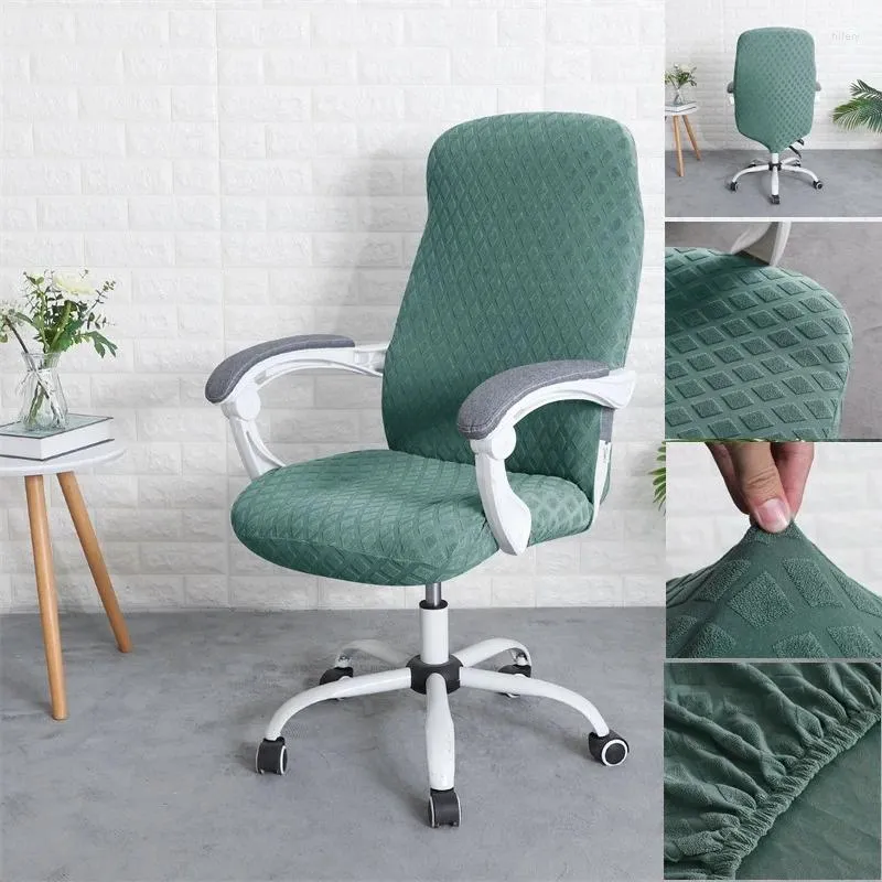 Stol täcker Jacquard Office Cover Elastic Anti-Dirty Gaming Chairs Slipcovers Computer Seat Case avtagbar Funna Silla Escritorio Hem