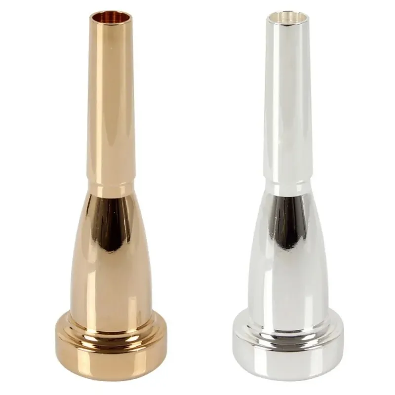 MUSE 3C /5C /7C Size Bullet Shape Mega Rich Tone Trumpet Munnstycke Guld och silver- För kulform Munnstycke