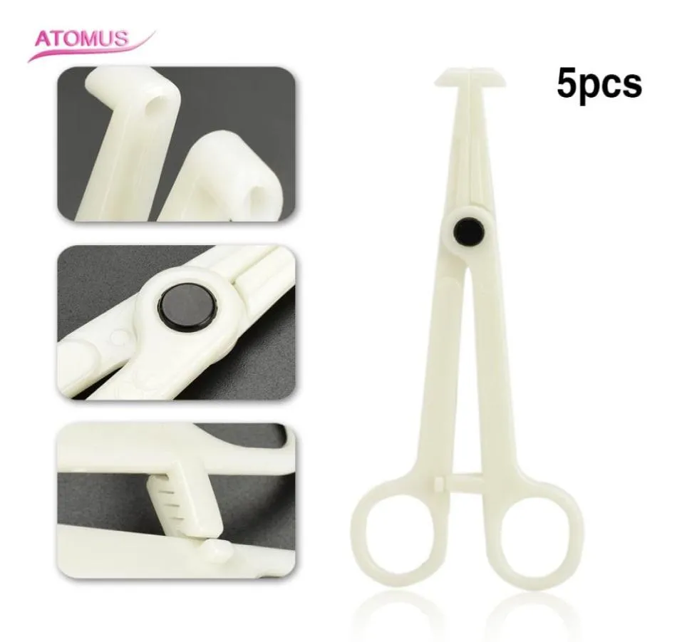 5pcsset Plastic Body Piercing Tools Pliers Ear Lip Navel Nose Tongue Septum Forcep Clamp Plier Tool For Tattoo Body Jewelry4595244