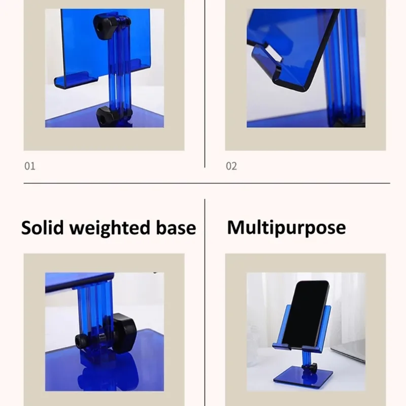 Mini Support De Lecture Transparent Pour Vélo – Universel Et Ultra Compact – Porte-tablette Acrylique