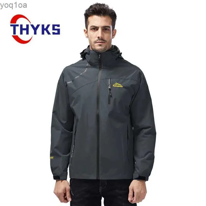 Herrjackor Nya utomhussport Enkelskikt Mens och kvinnor Par Vindtät jacka Vindtät kappa Huven Multi Pocket Coat Springl2404