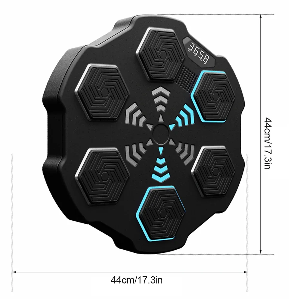 スマートミュージックボクシングマシンの壁のターゲットLED照明付きBluetooth互換性のある子供向けの大人ボクシングスポーツアジリティ反応