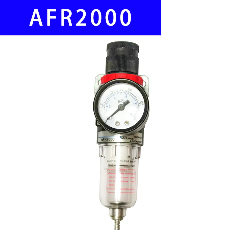 Réglementation de pression d'air AFR2000 de haute qualité PT1 / 4 "Airrogatoire du séparateur d'huile Airrogant compresseur compresseur Piège d'eau.