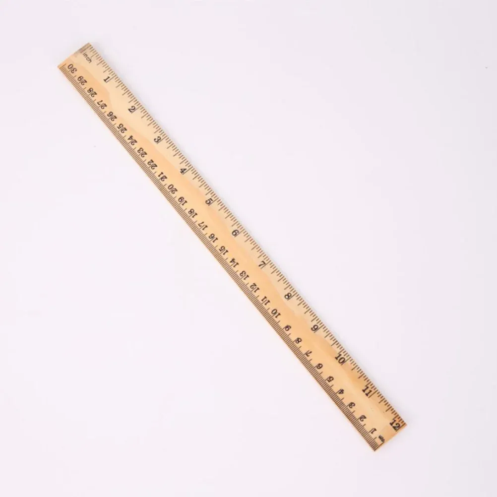 Drawing & Measuring Set: Wood Straight Rulers For Students, Engineers ...