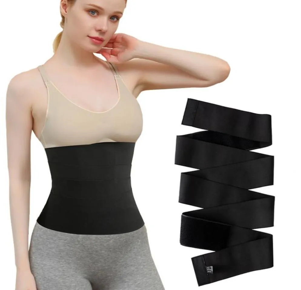 허리 트레이너 셰이퍼웨어 벨트 탄성 여성 슬리밍 배 랩 저항 저항 밴드 Cincher Body Shaper Fajas Control Strap 3 4 5M 227712987