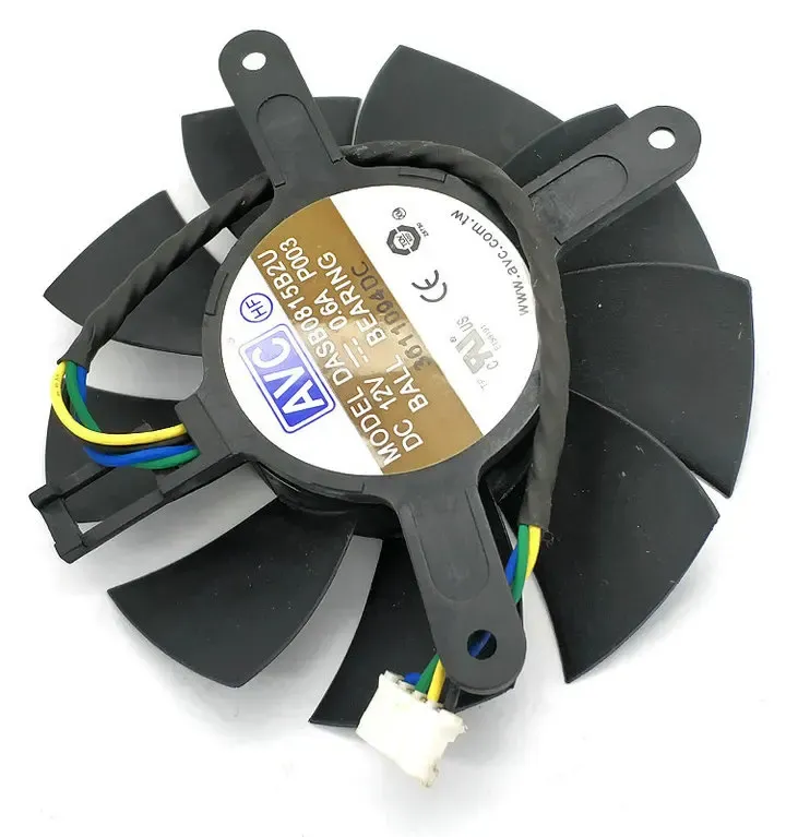 Pads for AVC DASB0815B2U 75mm Graphics/Video Card Cooler Fan Replacement 45mm*56mm*69mm 12V 0.6A 4Pin for GTX560 GTX560TI