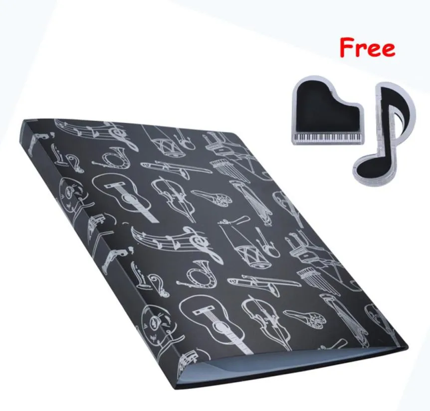 Music Sheet File Paper Storage Folder Documents Holder Blank Sheet Files Plastic A4 Size 40 Pockets7196727
