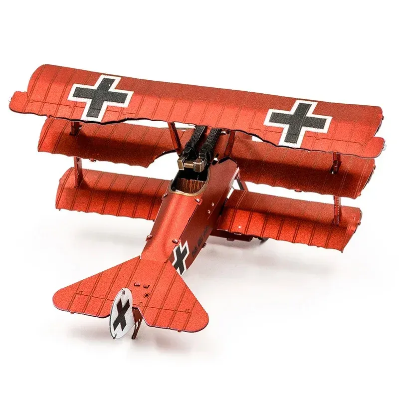3d Metal Puzzle PC Game War Thunder Fighter B-24 Liberator Fokker DR-1 P-51D Mustang Sweet Arlene Assemble Modelo Puzzle Toys