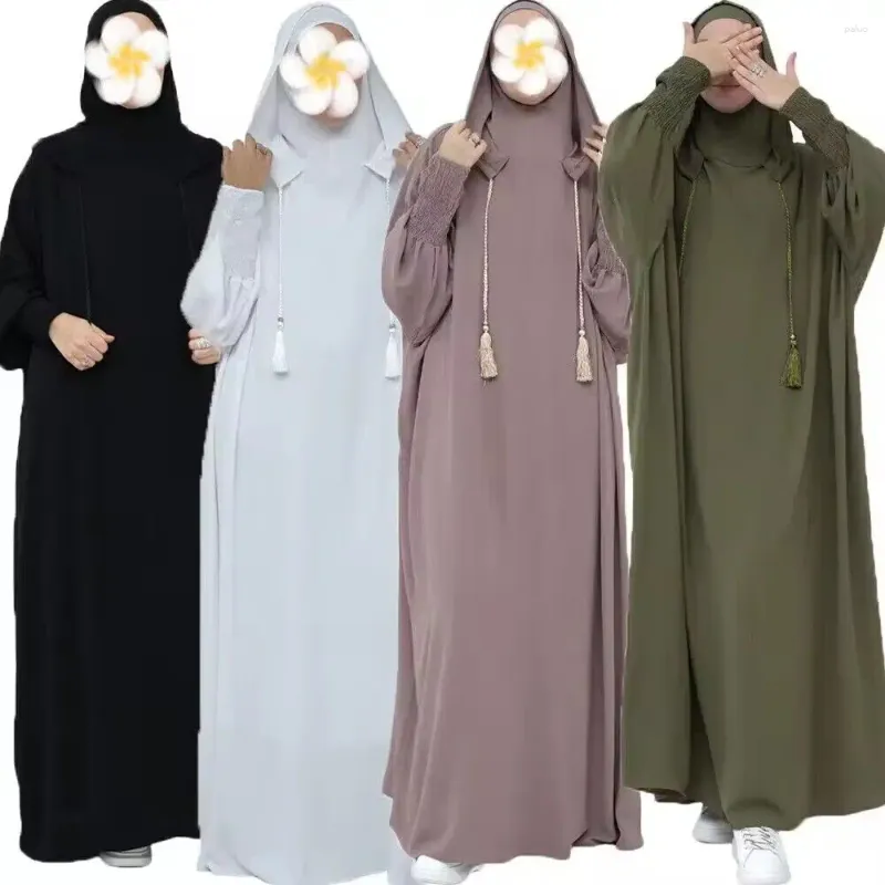 Ubranie etniczne kobiety Ramadan Bluza sukienka Mulsim modlitwa Burqa Abaya Islamska arabska szata hidżabowa suknia vestidos Turcja Kaftan