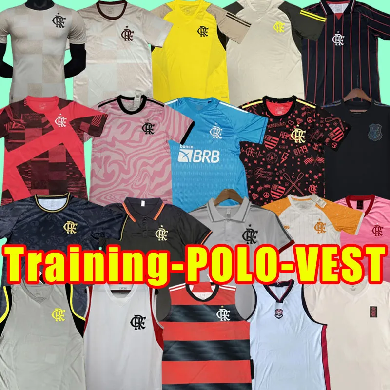 2023 2024 Koszulki piłkarskie Flamengo 23 24 Diego E.Ribeiro Gabriel B. Gabi Pedro vidal de Arrascaeta Gerson B.henrique Camisa Mengo Player Vest Bramkarz Polo