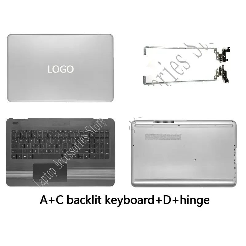 Cas pour HP Pavilion 15AU 15AW 15AL TPNQ172 Q175 HOTPOP LAPTOP COUVERTURE LCD COVER DE BACK / COINS POUR LE COURT