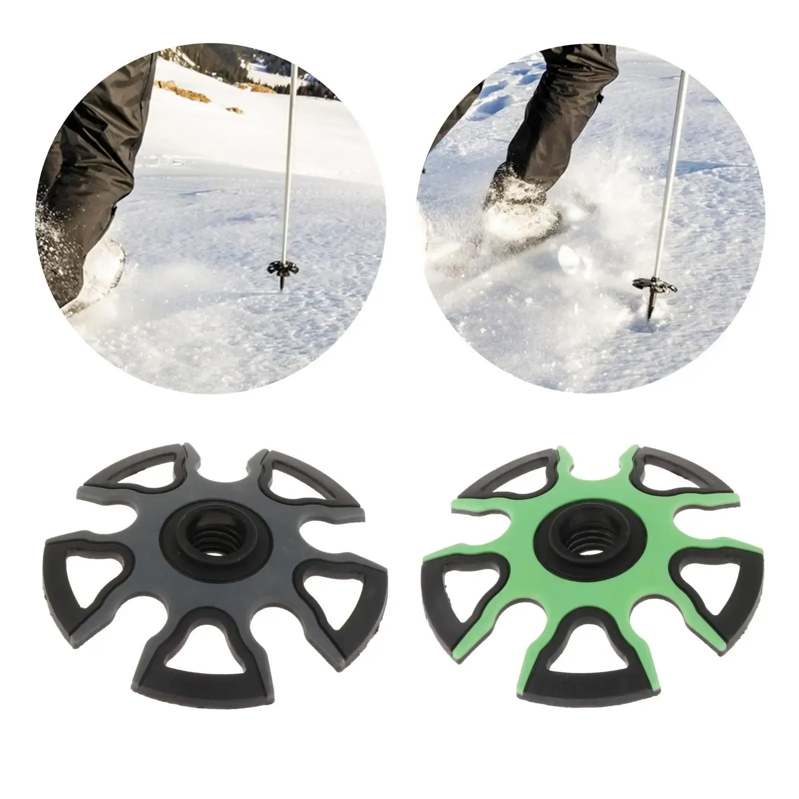 Trekking Pole Snow Basket 9cm Snowflake Basket Ski Pole Baskets