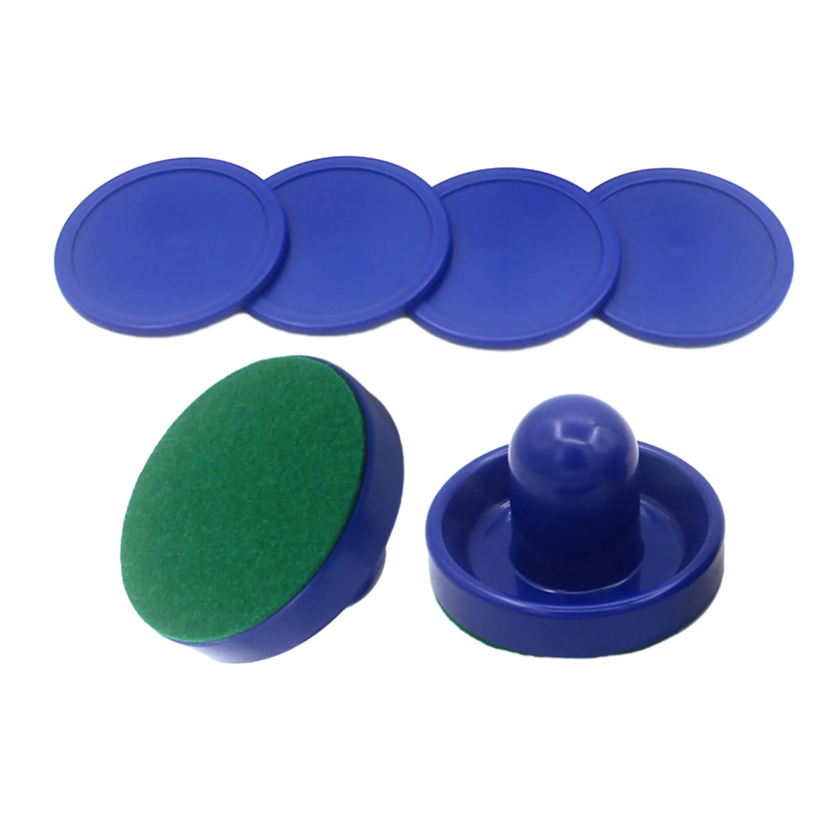 1 Set Mini Air Hockey Pushers and Air Hockey Pucks, Felt Hockey Paddles for Family Game Game Tables Air Hockey Tables Equipment