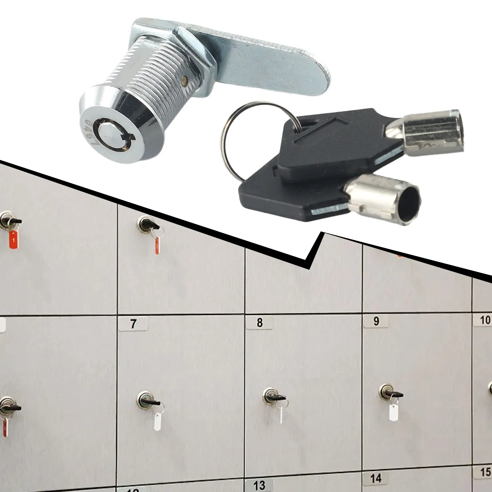 40mm Padlock With Long Shackle – Chrome Plated, 4 Keys, For Gym Lockers, Security Doors, Cabinets, Bicycles, Waterproof