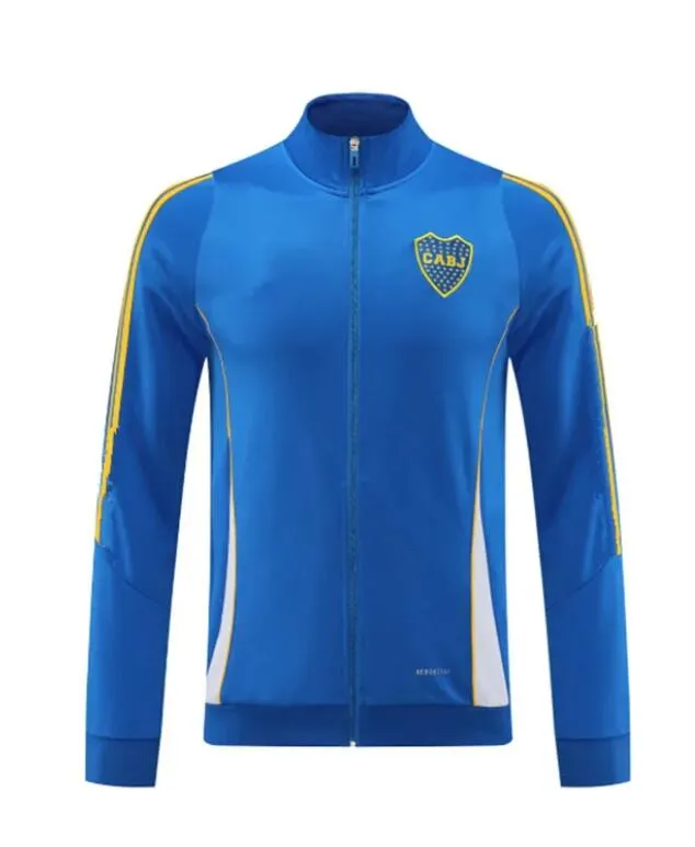 24 25 Boca Juniors Adult Tracksuit Jacket Long Zipper Mens Soccer Jacket Set Long Sleeve Football Training Suit MARADONA TEVEZ DE ROSSI Training Suit Survetement From 24 4 DHgate