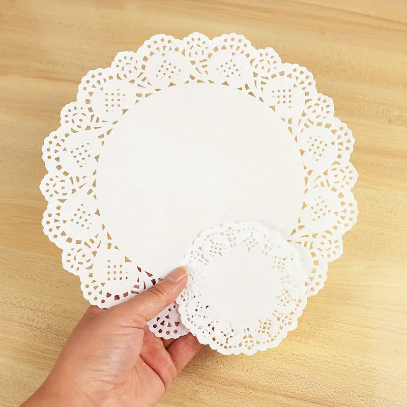 36 Pack White Paper Party Doilies - Round Lace Design For Weddings, Catering, Dessert Displays 3 thumbnail image