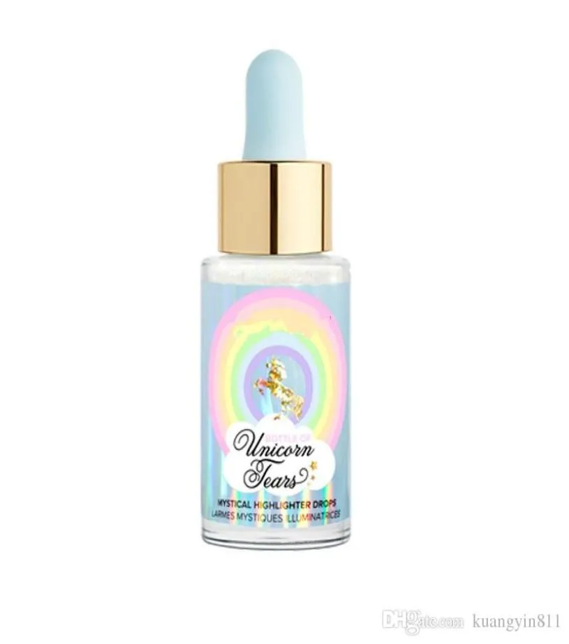 Ny ankomst mötte Unicorn Tears Bottle of Mystical Highlighter droppar 6 färger Professional Bronzers High -tändare 5831653