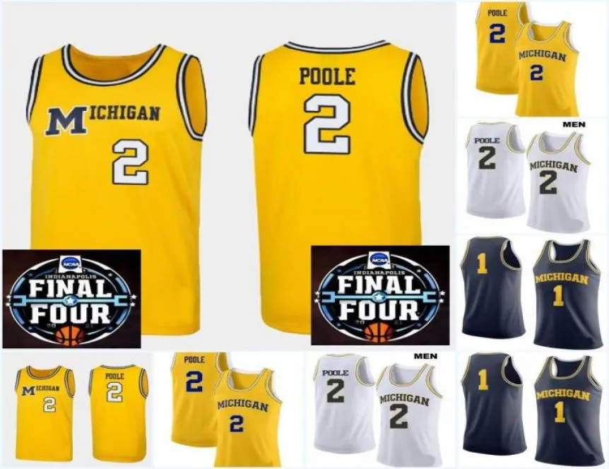 Custom 2021 Final Four College Basketball Jerseys 21 Franz Wagner Michigan 12 Mike Smith 55 Eli Brooks 2 Isaiah Livers 1 Hunt3250284