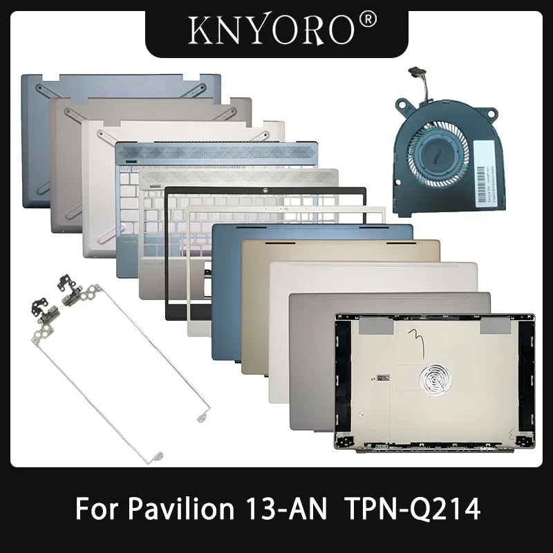 Случаи Новый ноутбук для HP Pavilion 13AN 13AN0003TU TPNQ214 LCD задняя крышка/передняя рамка/палмрест/нижний корпус Silver Blue Blue