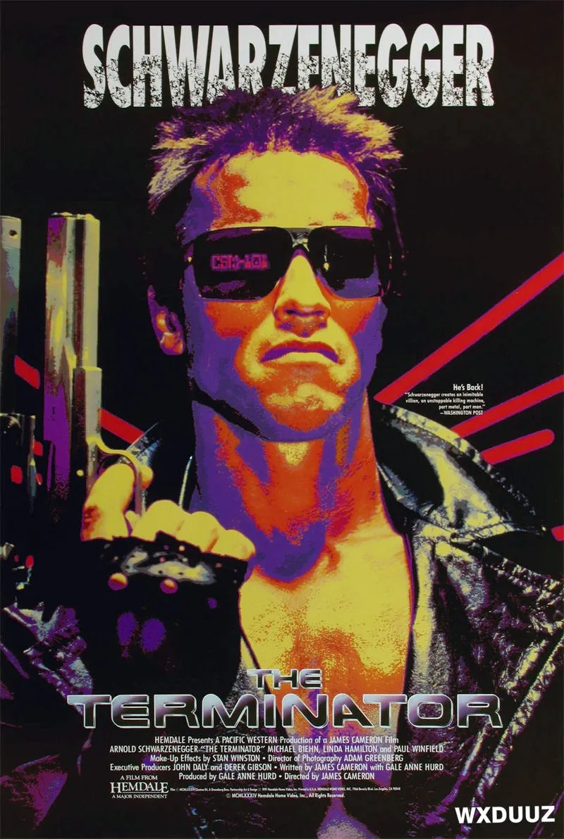 Кинопроизводство 80 -х годов The Terminator Home Decer детская детская комната плакат на стена арт -барь