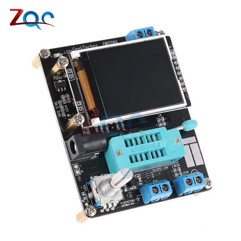 LCD GM328A Transistor Diode Kapacitansmotståndstestare ESR -frekvensmätare PWM Square Wave Signal Generator SMT NPN PNP -mätare