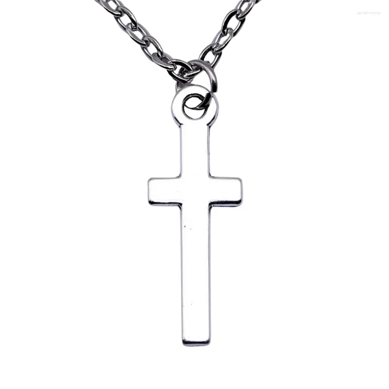 Pendant Necklaces 1pcs Cross Necklace Car Accessories Jewelry Gift Chain Length 43 5cm