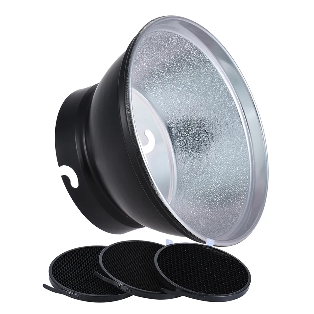 Andoer 7 in / 180 mm Reflector Diffuser Shade for Elinchrom Flash Light ...
