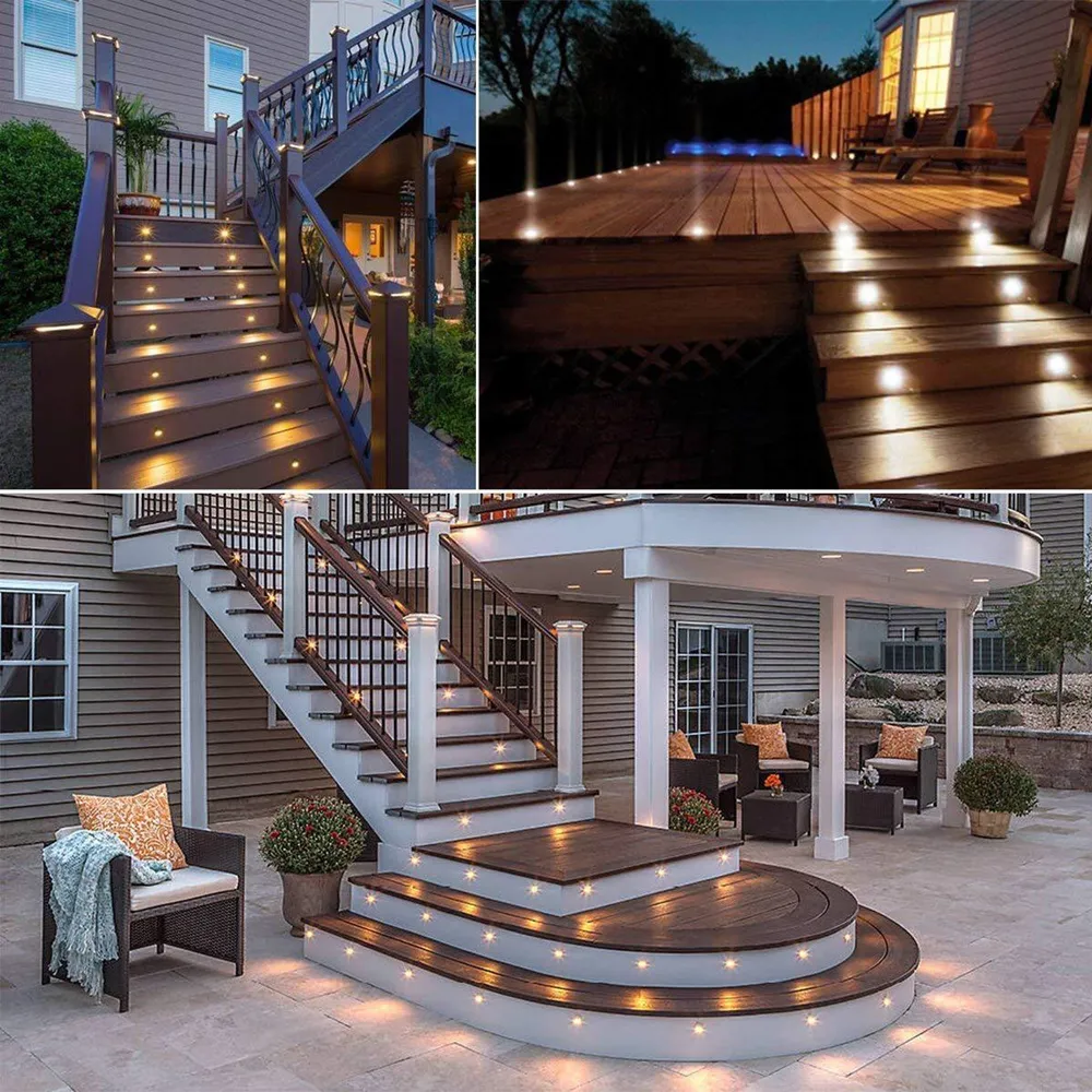 Outdoor Wall Mount Step Light Waterproof IP65 Stair Lamp Indoor Rectangle  5W LED For House Garden Stairway Fence Deck Ultra-thin - AliExpress, image size:1000x1000