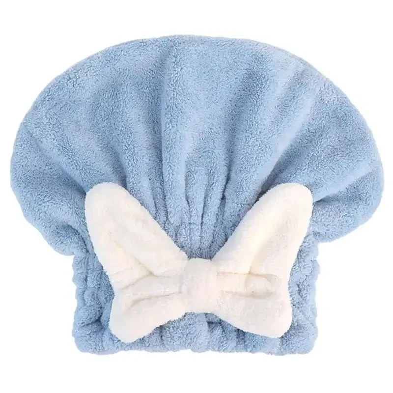 Cassin de cheveux secs Super absorbant rapide Capeur à étanche à nœud papillon Nouveau casquette de serviette sèche mignonne accessoires de salle de bain